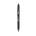 Pilot FriXion Clicker Erasable Gel Pen, Retractable, Fine 0.7 mm, Black Ink, Black Barrel