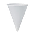 Dart Cone Water Cups, Cold, Paper, 4 oz, White, 200/Pack