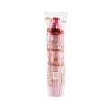 Dart Solo Paper Hot Drink Cups in Bistro Design, 8 oz, Maroon, 50/Bag, 20 Bags/Carton
