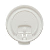 Dart Lift Back and Lock Tab Cup Lids for Foam Cups, Fits 8 oz Cups, White, 2,000/Carton