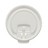 Dart Lift Back and Lock Tab Cup Lids for Foam Cups, Fits 8 oz Trophy Cups, White, 100/Pack