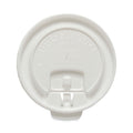 Dart Lift Back and Lock Tab Cup Lids for Foam Cups, Fits 10 oz Trophy Cups, White, 2,000/Carton