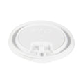 Dart Lift Back and Lock Tab Cup Lids, Fits 10 oz to 24 oz Cups, White, 100/Sleeve, 10 Sleeves/Carton