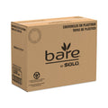 Dart Bare Eco-Forward RPET Deli Container Lids, Recessed Lid, Fits 8 oz, Clear, Plastic, 50/Pack, 10 Packs/Carton