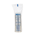 Dart SoloServe Flat-Top Dome Cup Lids, Fits 5 oz to 8 oz Containers, Clear, 50/Pack 20 Packs/Carton