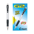 Pilot G2 Mechanical Pencil, 0.5 mm, HB (#2.5), Black Lead, Clear/Black Accents Barrel, Dozen
