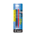 Pilot Refill for Pilot FriXion Erasable, FriXion Ball, FriXion Clicker and FriXion LX Gel Ink Pens, Fine Tip, Assorted Ink, 3/Pack