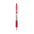 Pilot EasyTouch Ballpoint Pen, Retractable, Fine 0.7 mm, Red Ink, Clear Barrel, Dozen