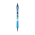 Pilot B2P Bottle-2-Pen Recycled Ballpoint Pen, Retractable, Medium 1 mm, Blue Ink, Translucent Blue Barrel, Dozen
