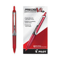 Pilot Precise V5RT Roller Ball Pen, Retractable, Extra-Fine 0.5 mm, Red Ink, Red Barrel