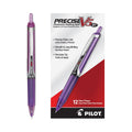 Pilot Precise V5RT Roller Ball Pen, Retractable, Extra-Fine 0.5 mm, Purple Ink, Purple Barrel