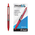 Pilot Precise V7RT Roller Ball Pen, Retractable, Fine 0.7 mm, Red Ink, Red Barrel