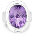 9.01 Carat Genuine Amethyst .925 Sterling Silver Ring by Bids.com