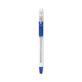Pilot EasyTouch Ballpoint Pen, Stick, Medium 1 mm, Blue Ink, Clear Barrel, Dozen