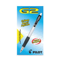 Pilot G2 Mechanical Pencil, 0.7 mm, HB (#2.5), Black Lead, Clear/Black Accents Barrel, Dozen