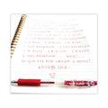Pilot EasyTouch Ballpoint Pen, Retractable, Fine 0.7 mm, Red Ink, Clear Barrel, Dozen