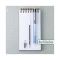 Pilot Better Ballpoint Pen, Retractable, Fine 0.7 mm, Blue Ink, Translucent Blue Barrel, Dozen