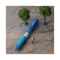 Pilot B2P Bottle-2-Pen Recycled Ballpoint Pen, Retractable, Fine 0.7 mm, Black Ink, Translucent Blue Barrel, Dozen