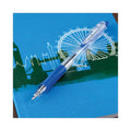 Pilot EasyTouch Ballpoint Pen, Retractable, Medium 1 mm, Blue Ink, Clear Barrel, Dozen