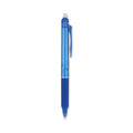 Pilot FriXion Clicker Erasable Gel Pen, Retractable, Extra-Fine 0.5 mm, Blue Ink, Blue Barrel, Dozen