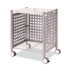 Vertiflex Deskside Machine Stand, Metal, 3 Shelves, 21.5" x 17.88" x 27", Matte Gray
