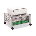 Vertiflex Underdesk Machine Stand, Metal, 2 Shelves, 90 lb Capacity, 21.5" x 17.88" x 11.5", Matte Gray