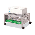 Vertiflex Underdesk Machine Stand, Metal, 2 Shelves, 90 lb Capacity, 21.5" x 17.88" x 11.5", Matte Gray