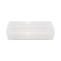 Advantus Super Stacker Pencil Box, Plastic, 8.25 x 3.75 x 1.5, Clear