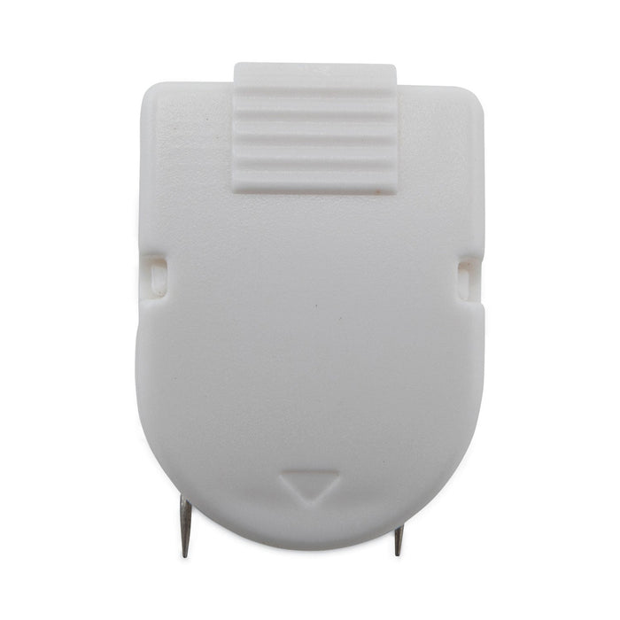 Advantus Wall Clips for Fabric Panels, 40 Sheet Capacity, White, 20/Box