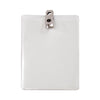Advantus ID Badge Holders with Clip, Vertical, Clear 3.8" x 4.25" Holder, 3.13" x 3.75" Insert, 50/Pack