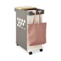 Safco Mini Rolling Storage Cart, Metal, 3 Shelves, 1 Drawer, 200 lb Capacity, 29.75" x 15.75" x 16.5", White