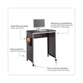 Safco Scoot Stand-Up Desk, 39.5" x 23.25" x 41.75" to 42", Black