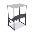 Safco Alphabetter Desks, 28" x 20" x 26" to 42", Beige