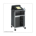 Safco Scoot Multipurpose Mobile Lectern, 28.75 x 22 x 49.75, Black/Silver