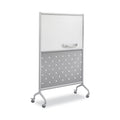 Safco Rumba Whiteboard Screen Accessories, Eraser Tray, 12.25 x 3.5 x 2.25, Magnetic Mount, Silver