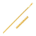 4.1mm 14k Yellow Gold Diamond Cut Round Franco Bracelet by Bids.com