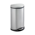 Safco Step-On Medical Receptacle, 12.5 gal, Stainless Steel