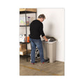 Safco Large Capacity Plastic Step-On Receptacle, 23 gal, Tan