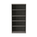 Alera Valencia Series Bookcase, Five-Shelf, 31.75w x 14d x 64.75h, Gray