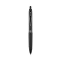 uniball 207 Plus+ Gel Pen, Retractable, Medium 0.7 mm, Black Ink, Black Barrel, Dozen