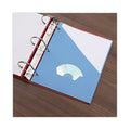 Universal Slash-Cut Pockets for Three-Ring Binders, Jacket, Letter, 11 Pt., Blue, 10/Pack