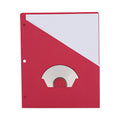 Universal Slash-Cut Pockets for Three-Ring Binders, Jacket, Letter, 11 Pt., 8.5 x 11, Red, 10/Pack