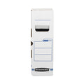 Bankers Box X-Ray Storage Boxes, 5" x 18.75" x 14.88", White/Blue, 6/Carton