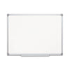 MasterVision Earth Ceramic Dry Erase Board, 24x36, Aluminum Frame