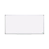 MasterVision Earth Dry Erase Board, White/Silver, 48 x 96