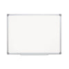 MasterVision Earth Easy-Clean Dry Erase Board, White/Silver, 24x36