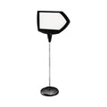 MasterVision Floor Stand Sign Holder, Arrow, 25x17 sign, 63" High, Black Frame