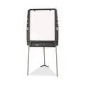 Iceberg Ingenuity Portable Flipchart Easel with Dry Erase Surface, Resin Surface Frame, 35 x 30 x 73, Charcoal
