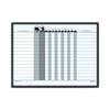 Quartet Magnetic Employee In/Out Board, Porcelain, 24 x 18, Gray/Black, Aluminum Frame