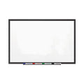 Quartet Classic Porcelain Magnetic Whiteboard, 36 x 24, Black Aluminum Frame
